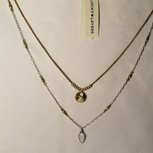 NWT Lucky ☘️ Layers 2pc Necklace Set